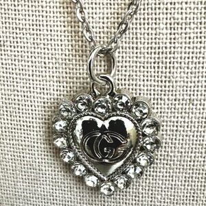 Gucci Heart Zipper Pull on Unbranded Necklace